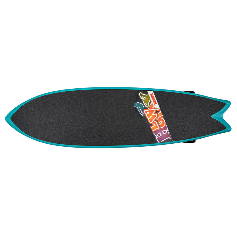 Rekon 36" x 9.5" Grip Top Surf Cruiser Skateboard with Carrying Bag